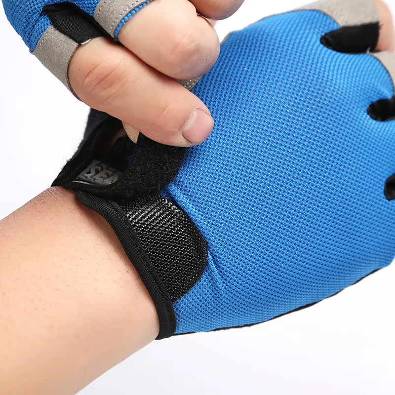Gym Gloves Fitness Training Fingerless Men Women Bodybuilding Exercise Sports Gloves for Cycling Bicycle anti Slip Breathable
