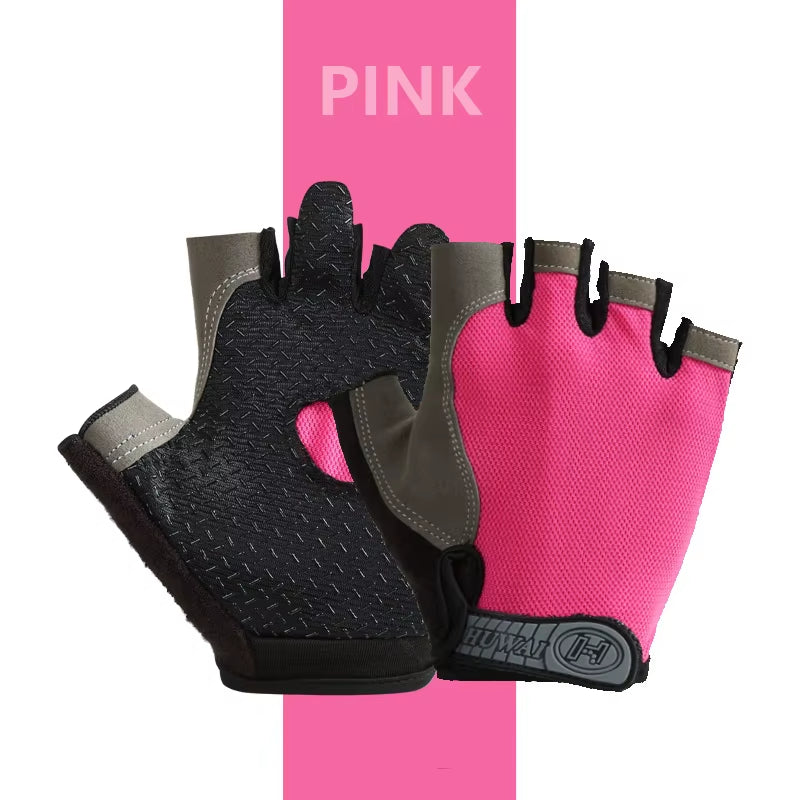Gym Gloves Fitness Training Fingerless Men Women Bodybuilding Exercise Sports Gloves for Cycling Bicycle anti Slip Breathable