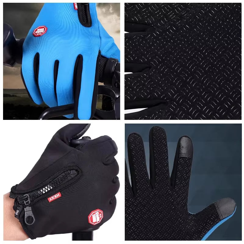 Outdoor Cycling Gloves, Bicycles for Warmth and anti Slip in Autumn and Winter