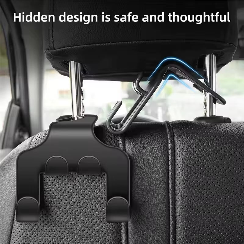 Car Back Seat Hook Hanging Storage Mobile Phone Holder Stand Lazy Rear Seat Phone Headrest Bracket for Iphone Samsung All Phones