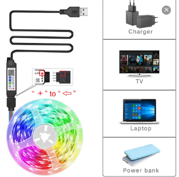 RGB LED Strip Lights 5-30m – ir44 key App Controlled, Flexible, Bright