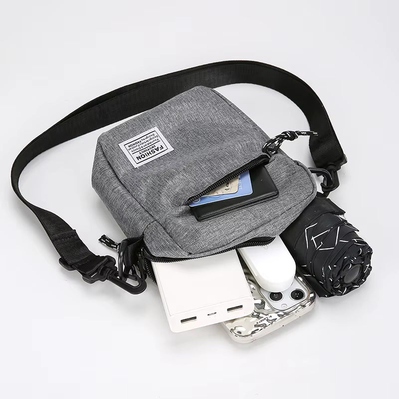 1PC Men'S Satchel Fashion Oxford Cloth Shoulder Bag Men'S Casual Diagonal Crossover Fashion Hand Machine Small Square Bag