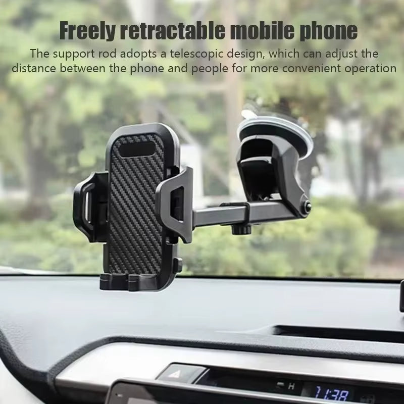 2025 NEW Universal Sucker Car Phone Holder 360° Windshield Car Dashboard Mobile Cell Support Bracket for Smartphones